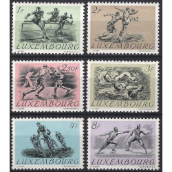 Sports timbres de Luxembourg N°455-460 série neuf**.