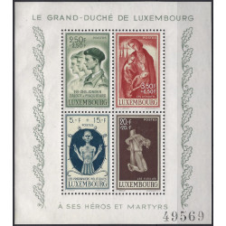 Bloc-feuillet de timbres de Luxembourg N°5 neuf**.
