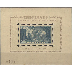 Bloc-feuillet de timbre de Luxembourg N°6 neuf**.