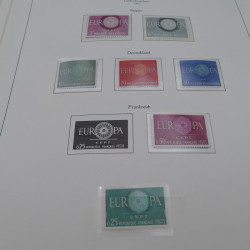 Collection timbres d'Europa 1960-1985 neufs**.