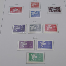 Collection timbres d'Europa 1960-1985 neufs**.