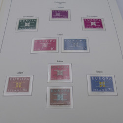 Collection timbres d'Europa 1960-1985 neufs**.