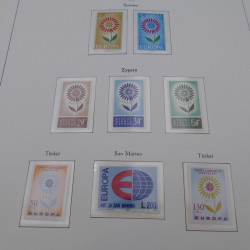 Collection timbres d'Europa 1960-1985 neufs**.