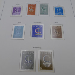 Collection timbres d'Europa 1960-1985 neufs**.