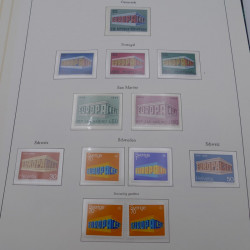 Collection timbres d'Europa 1960-1985 neufs**.