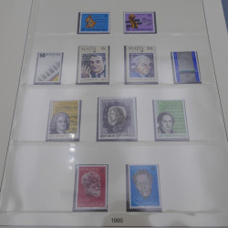 Collection timbres d'Europa 1960-1985 neufs**.