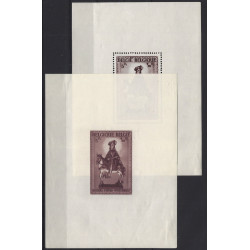 Blocs-feuillets de timbre de Belgique N°15-16 neuf*.
