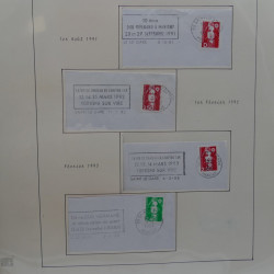 Etude de cachets et oblitérations du XXème siècle de Saint-Lo.