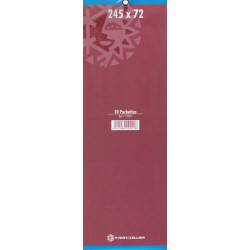 Pochettes double soudure 245 x 72 mm pour carnets Croix-Rouge.