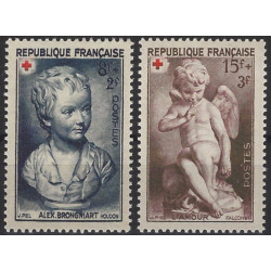 Croix-Rouge 1950 timbres de France N°876-877 série neuf**.