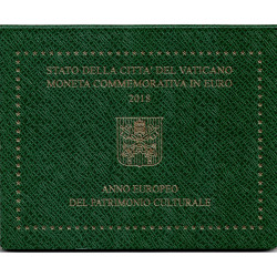2 euros commémorative Vatican 2018 - Patrimoine culturel en coffret BU.