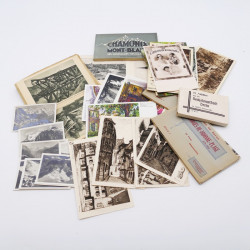 Lot de cartes postales en série de France et Europe.