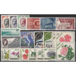Monaco timbres d'année 1959 complète N°503-522 neuf**.