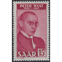 Sarre Peter Wust timbre N°268 neuf**.