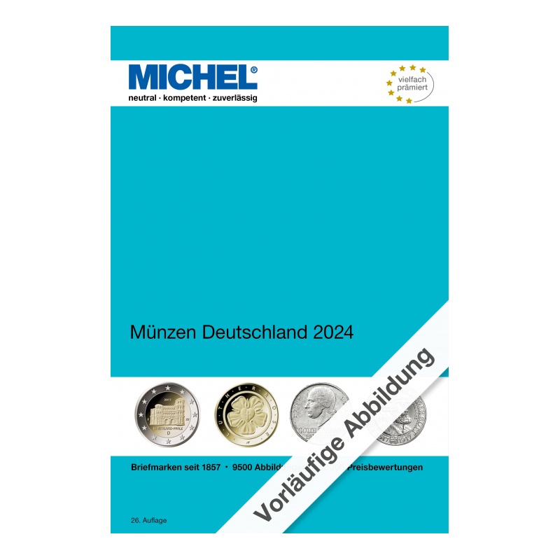 Catalogue Michel de cotation monnaies Allemandes 2024.
