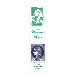Carnet mixte gommé Marianne de l'avenir - type Cérès N°C1533.