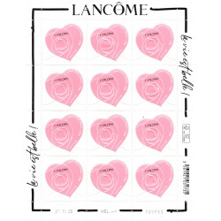 Feuillet de 12 timbres Cœur Lancôme N°5743 neuf**.
