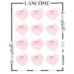 Feuillet de 12 timbres Cœur Lancôme N°5744 neuf**.