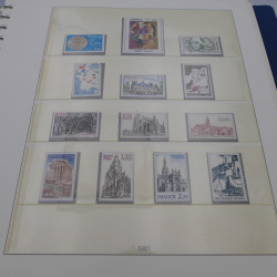 Collection timbres de France neufs 1981-1987 en album Lindner.