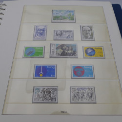 Collection timbres de France neufs 1981-1987 en album Lindner.