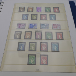 Collection timbres de France neufs 1981-1987 en album Lindner.