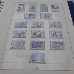 Collection timbres de France neufs 1981-1987 en album Lindner.