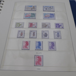 Collection timbres de France neufs 1981-1987 en album Lindner.