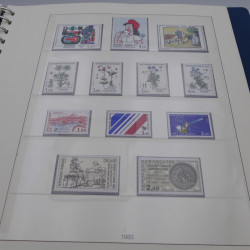 Collection timbres de France neufs 1981-1987 en album Lindner.