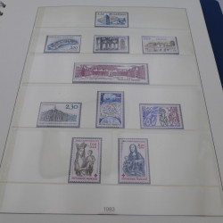 Collection timbres de France neufs 1981-1987 en album Lindner.