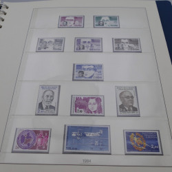 Collection timbres de France neufs 1981-1987 en album Lindner.