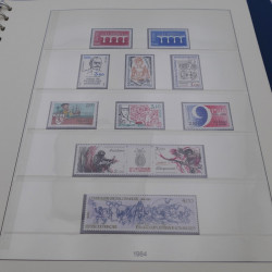 Collection timbres de France neufs 1981-1987 en album Lindner.