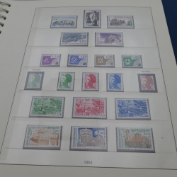Collection timbres de France neufs 1981-1987 en album Lindner.
