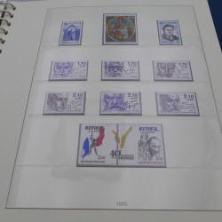 Collection timbres de France neufs 1981-1987 en album Lindner.