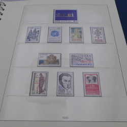 Collection timbres de France neufs 1981-1987 en album Lindner.