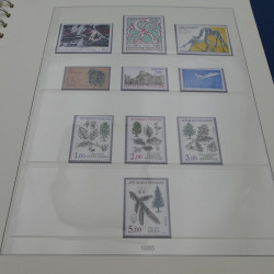 Collection timbres de France neufs 1981-1987 en album Lindner.