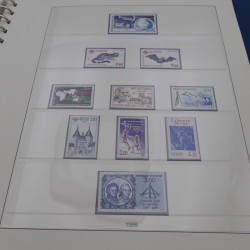 Collection timbres de France neufs 1981-1987 en album Lindner.