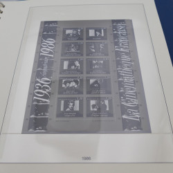 Collection timbres de France neufs 1981-1987 en album Lindner.