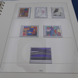 Collection timbres de France neufs 1981-1987 en album Lindner.