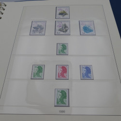 Collection timbres de France neufs 1981-1987 en album Lindner.