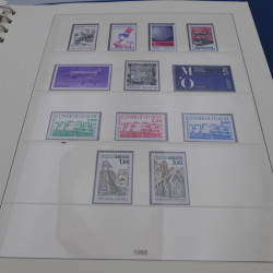 Collection timbres de France neufs 1981-1987 en album Lindner.