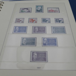 Collection timbres de France neufs 1981-1987 en album Lindner.
