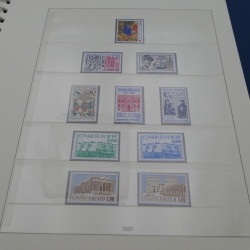 Collection timbres de France neufs 1981-1987 en album Lindner.
