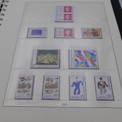 Collection timbres de France neufs 1993-1997 en album Lindner.