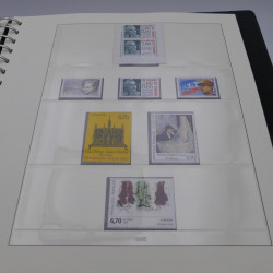 Collection timbres de France neufs 1993-1997 en album Lindner.