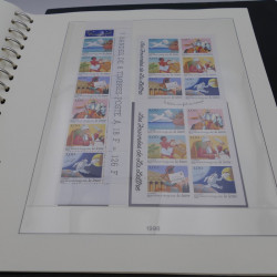 Collection timbres de France neufs 1993-1997 en album Lindner.