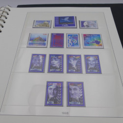 Collection timbres de France neufs 1993-1997 en album Lindner.