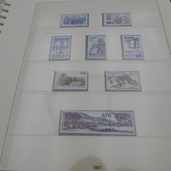 Collection timbres de France neufs 1987-1992 en album Lindner.