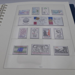 Collection timbres de France neufs 1979-1986 en album Lindner.