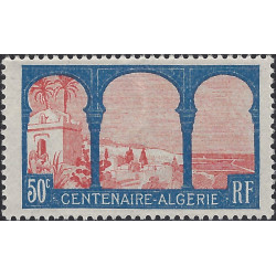 Centenaire de l'Algérie timbre de France N°263 neuf**.