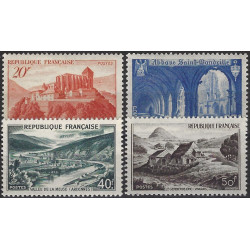 Monuments et sites timbres de France N°841A-843 série neuf**.